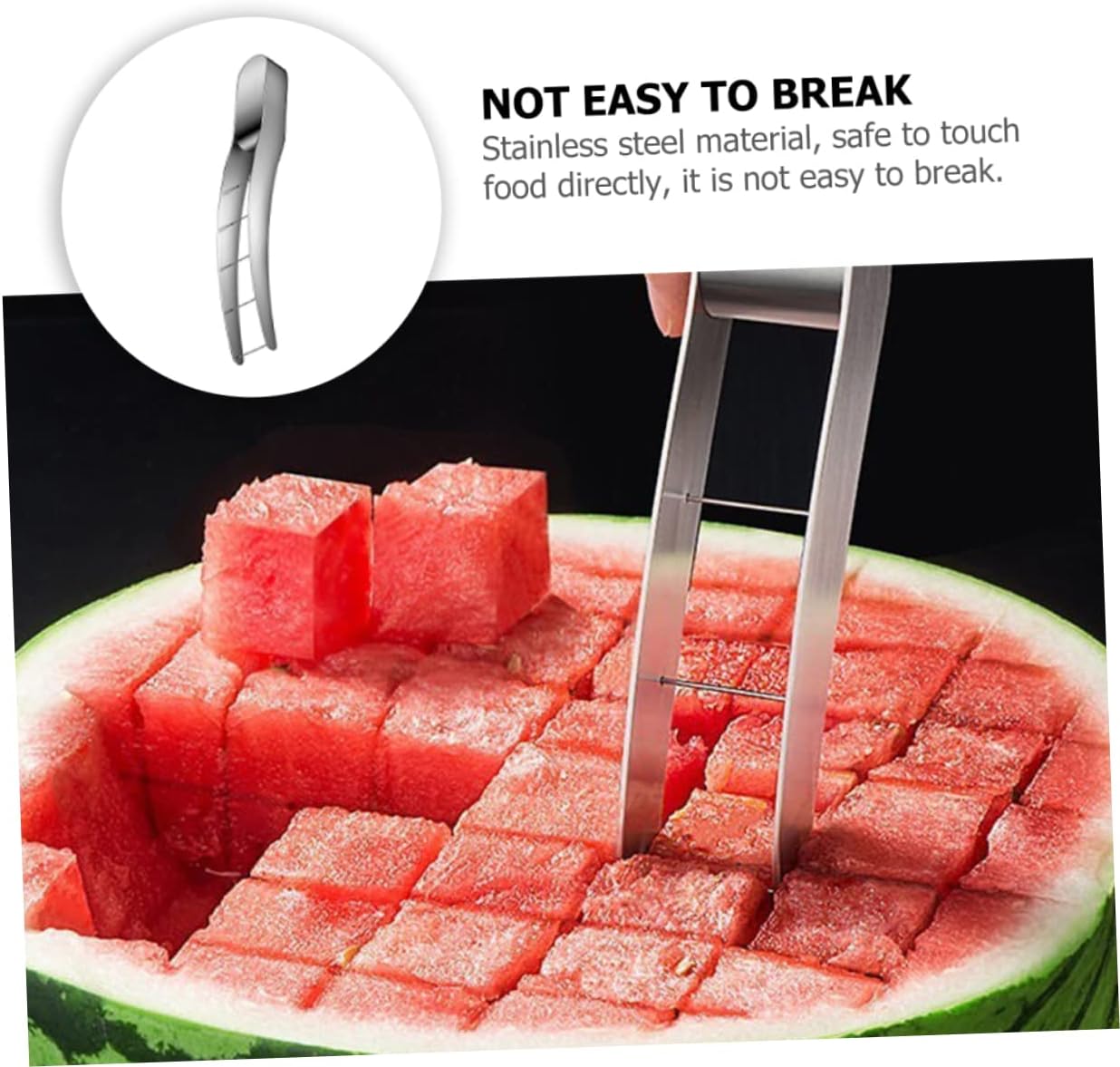 Ciieeo Stainless Steel Watermelon Slicer Cutter Tool for Fruits and Melons