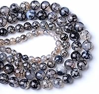 Vista 101 de 12MM 30 unidades de cuentas sueltas de jaspe obsidiana de copo de nieve marrón natural para hacer joyas, pulseras DIY