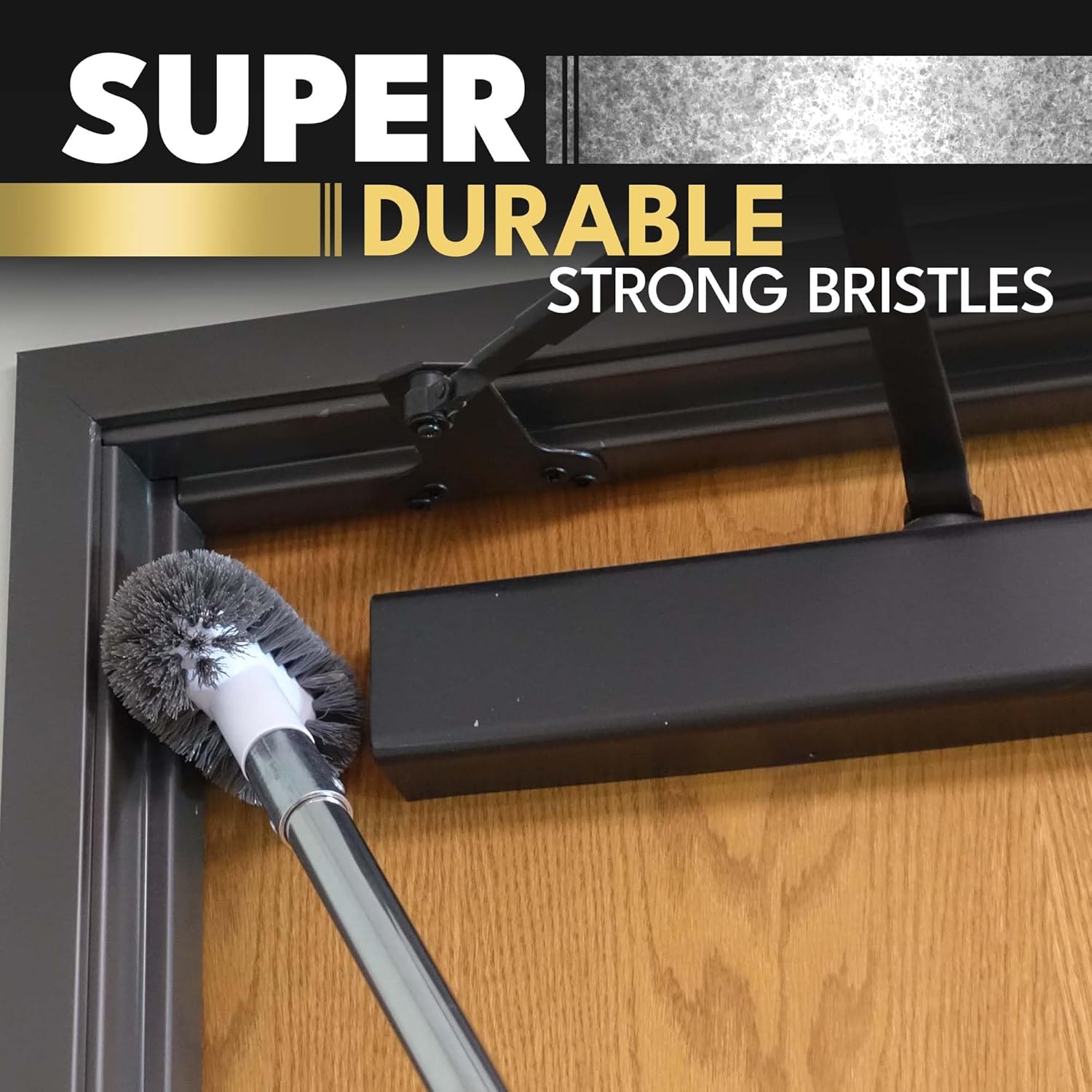 Tub and Shower Scrubber Brush with Long Handle – Multipurpose Scrub Brush - Bathtub and Tile Cleaning Brush with Extendable Pole for Cleaning Bathroom, Shower, Floor and Bathtub