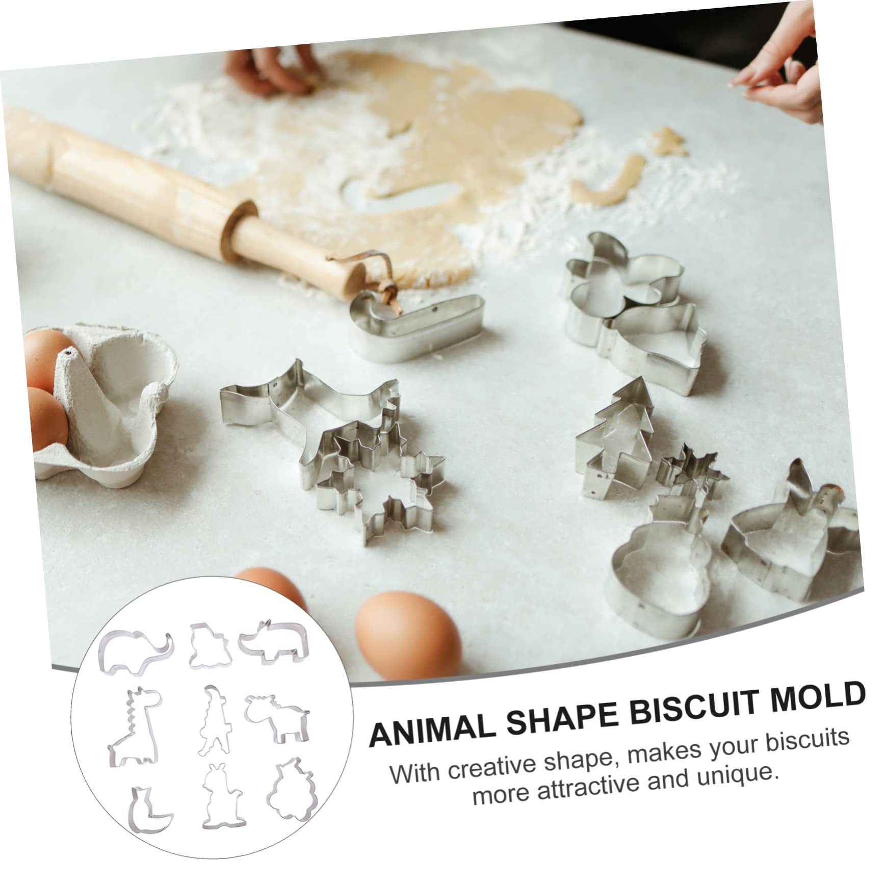 IMIKEYA 27pièces Emporte Animaux Pour Biscuits Kit De Découpe Créatif Pour Pâtisserie Et Gâteaux Accessoires De Boulangerie Amusants