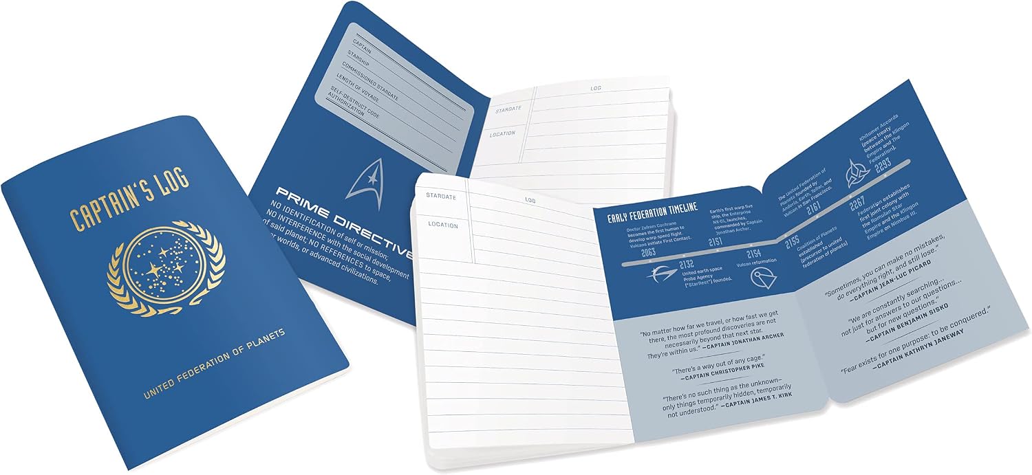 Star Trek Captain's Log Passport Sized Mini Notebook