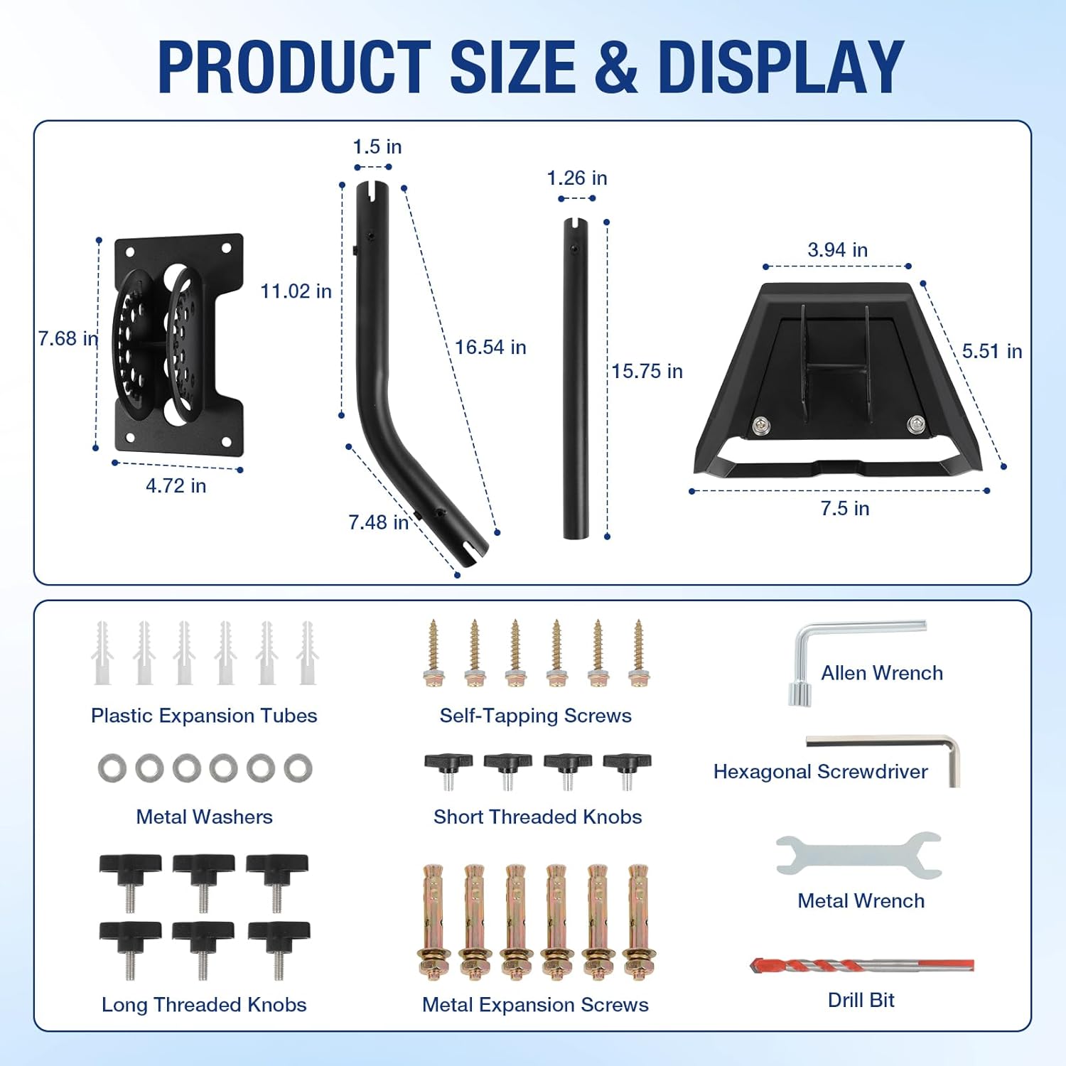 FAHKNS Starlink Gen 3 Mount, Adjustable Wall & Roof Mounting Kit, with Gen 3 Pipe Adapter, Heavy Duty Starlink Pole Mount Include Pipe Adapter, Compatible with V3 Star Link Standard Dish