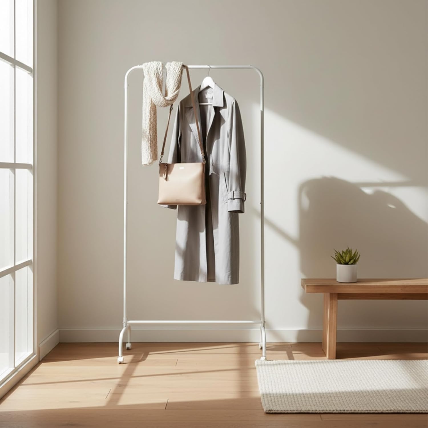 Perchero Extensible Extendable Coat Rack, 78x44,5x160 cm, Multicoloured