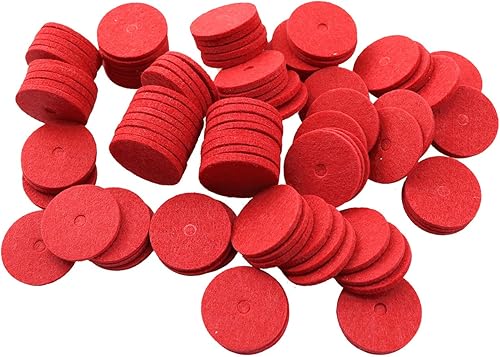 Miniatura 3 de ZYAMY 100 piezas de carrete de máquina de coser, almohadilla de fieltro de 1 x 0.2 x 0.08 pulgadas, fieltros, bobina, bobina de coser, adaptador de