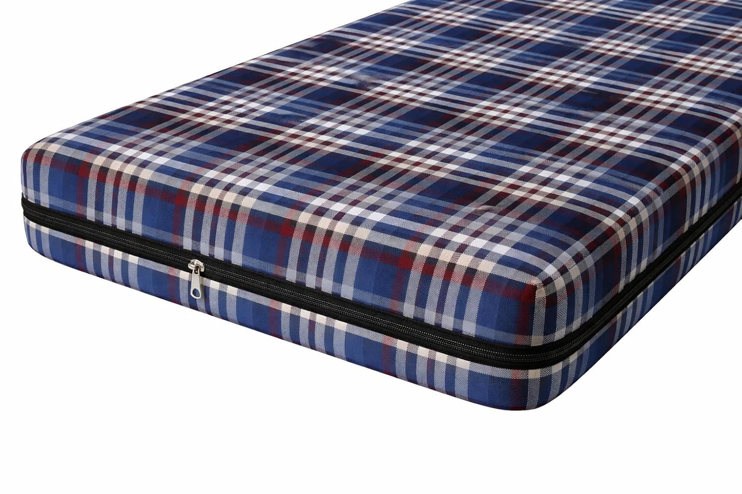 Cotton Mattress Cover for Single Bed (72x36/ 6x3 Feet) 4 to 6 inch fit – Breathable Mattress Protector with Strong Zipper/Chain | Soft, Dustproof, Washable, Bed Mattress Safety Cover 1Pcs (Blue)-image-43