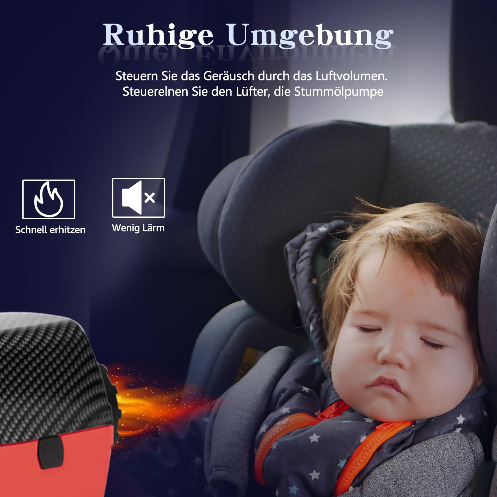 8KW Dieselheizung Standheizung 12V, Luftheizung Air Diesel Standheizung Lufterhitzer mit LCD-Display & Fernbedienung Air Diesel Heizung für Wohnmobil Auto LKW Wohnwagen Boot (Rot)