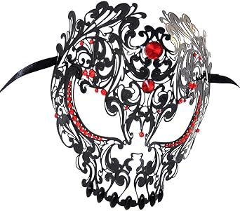 Yacanna Men Devil Skull Laser Cut Venetian Masquerade Mask Event Party Ball Mardi Gars