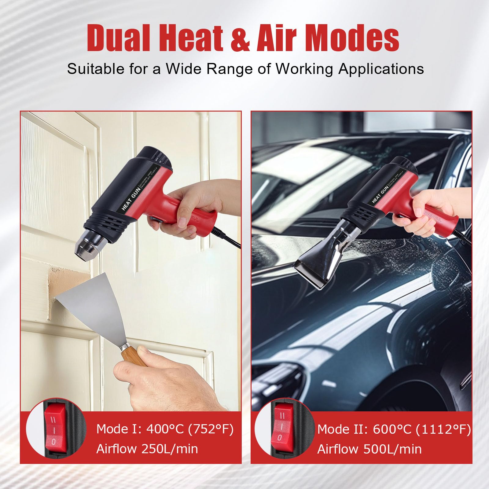 Kit de pistola de calor con 460 conectores de alambre de sellado de soldadura termorretráctil, conectores de alambre termorretráctiles impermeables, funda termorretráctil de 26-10 AWG para automoción
