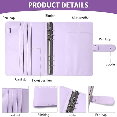 Miniatura 4 de Luapeton Carpeta de desafío de ahorro de dinero de 100 sobres, libro de presupuesto A5 para ahorrar dinero con sobres de efectivo para ahorrar $5,050