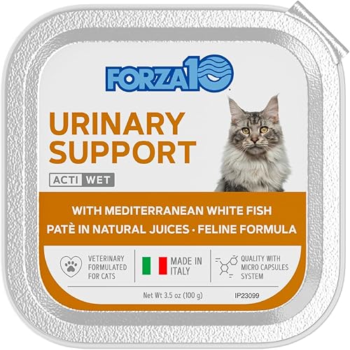 Miniatura 2 de Forza10 Actiwet Dermo Alimento húmedo para gatos para estómago y piel sensibles, sabor a pescado, apoya problemas de piel y dermatitis felina, 3.5