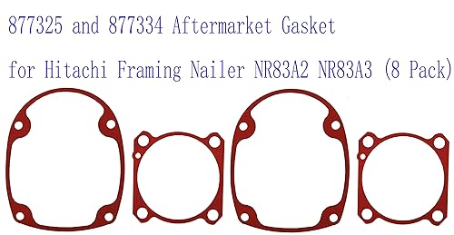 Miniatura 16 de 877325 y 877334 Junta de posventa para clavadora Hitachi Framing NR83A2 NR83A3 (paquete de 4) Paquete de 4,4 Paquete 877-334,6 Paquete
