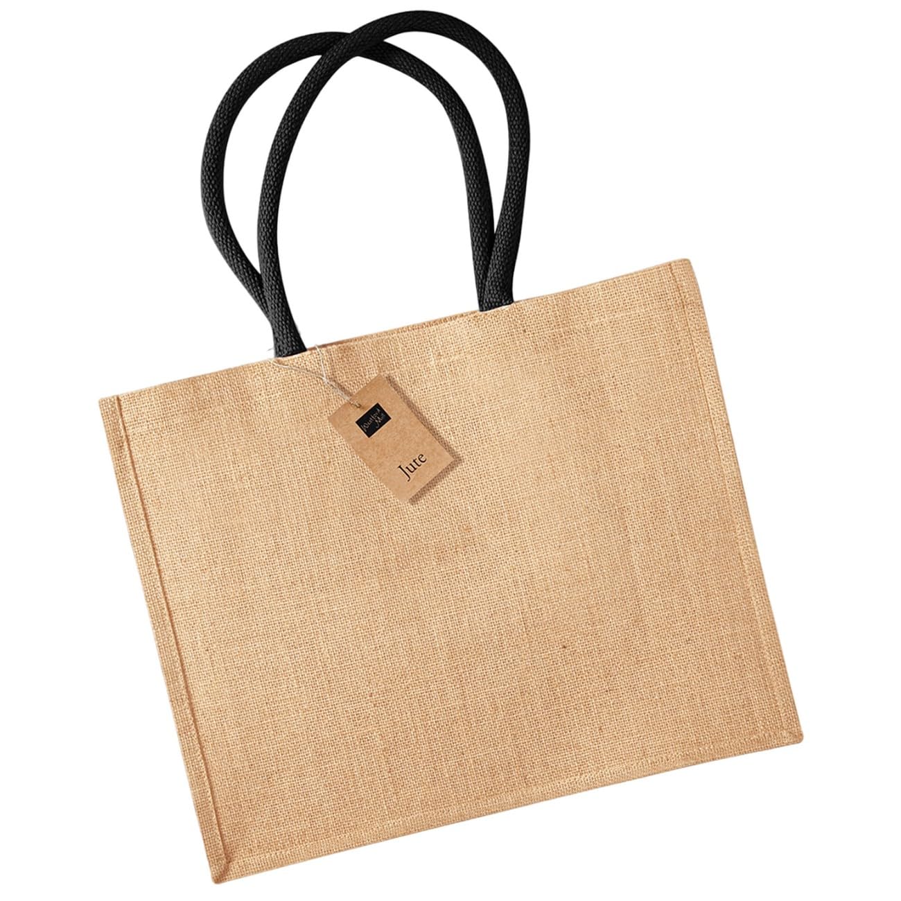 Westford Mill W407 Classic Jute Shopper Bag - Eco-Friendly & Stylish — image 1