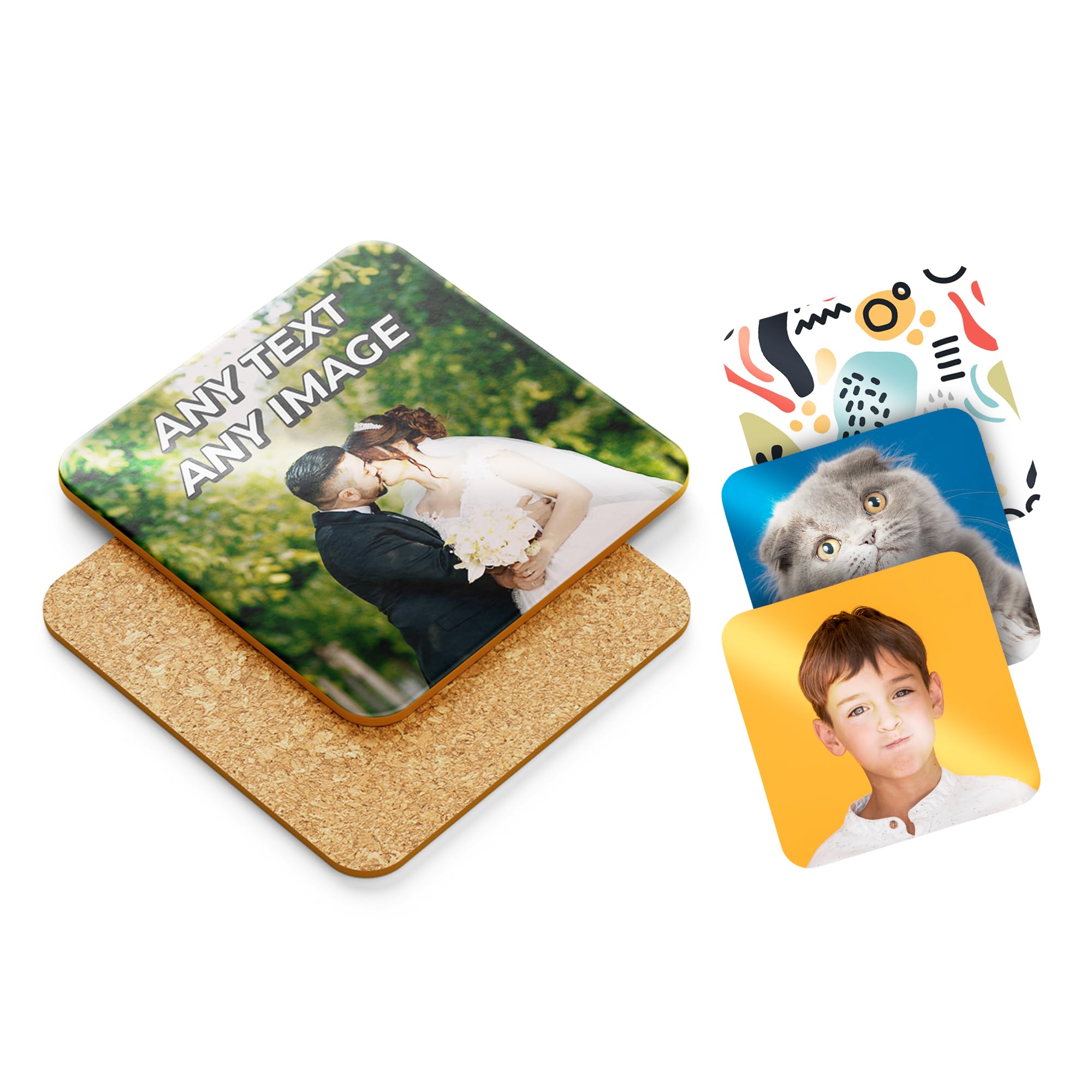 BLANK SUBLIMATION PLACE MATS TABLE COASTER FOR HEAT PRESS PRINTING CORK BACK MULTIPACK (2 Pack)