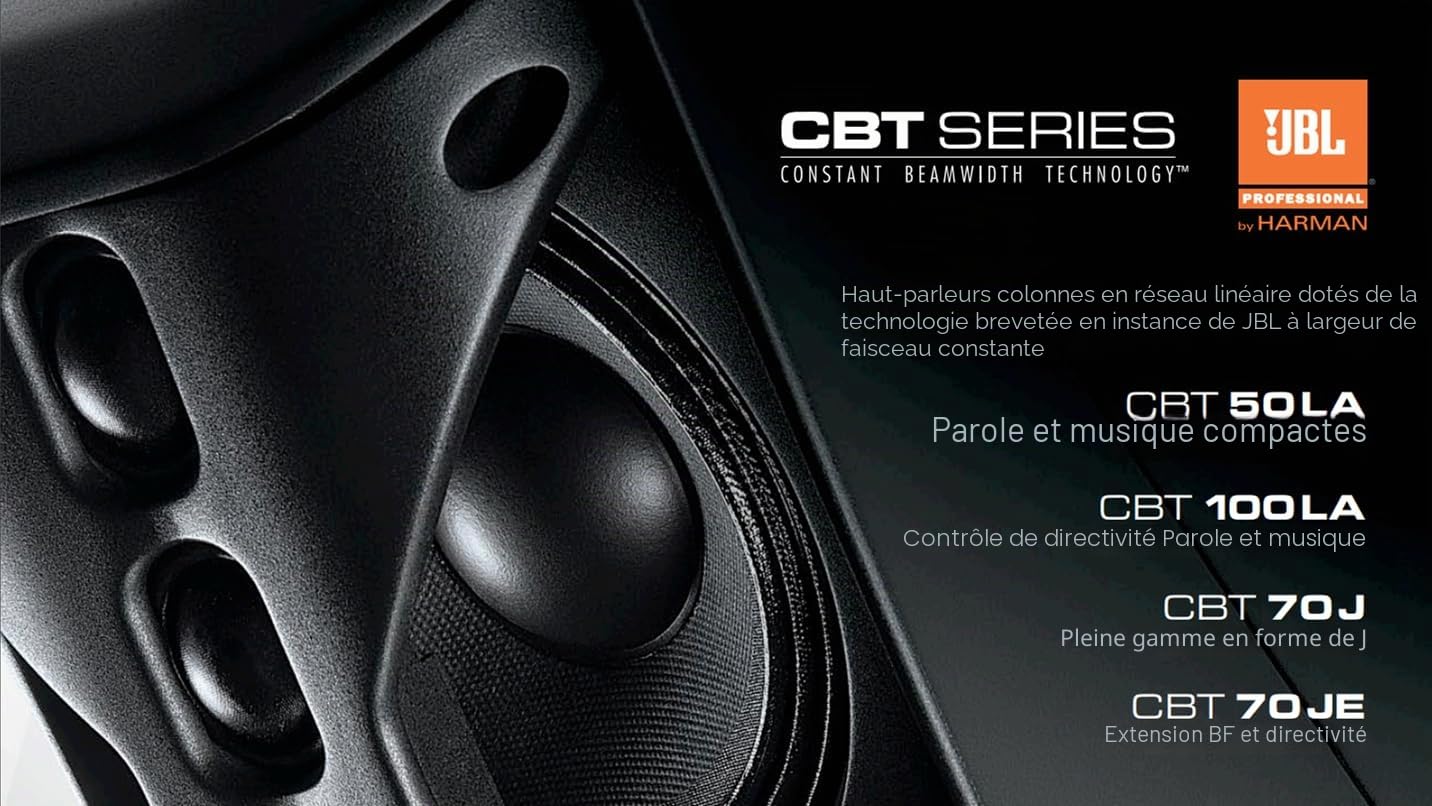 JBL CBT 50LA 1 Black (la pièce)