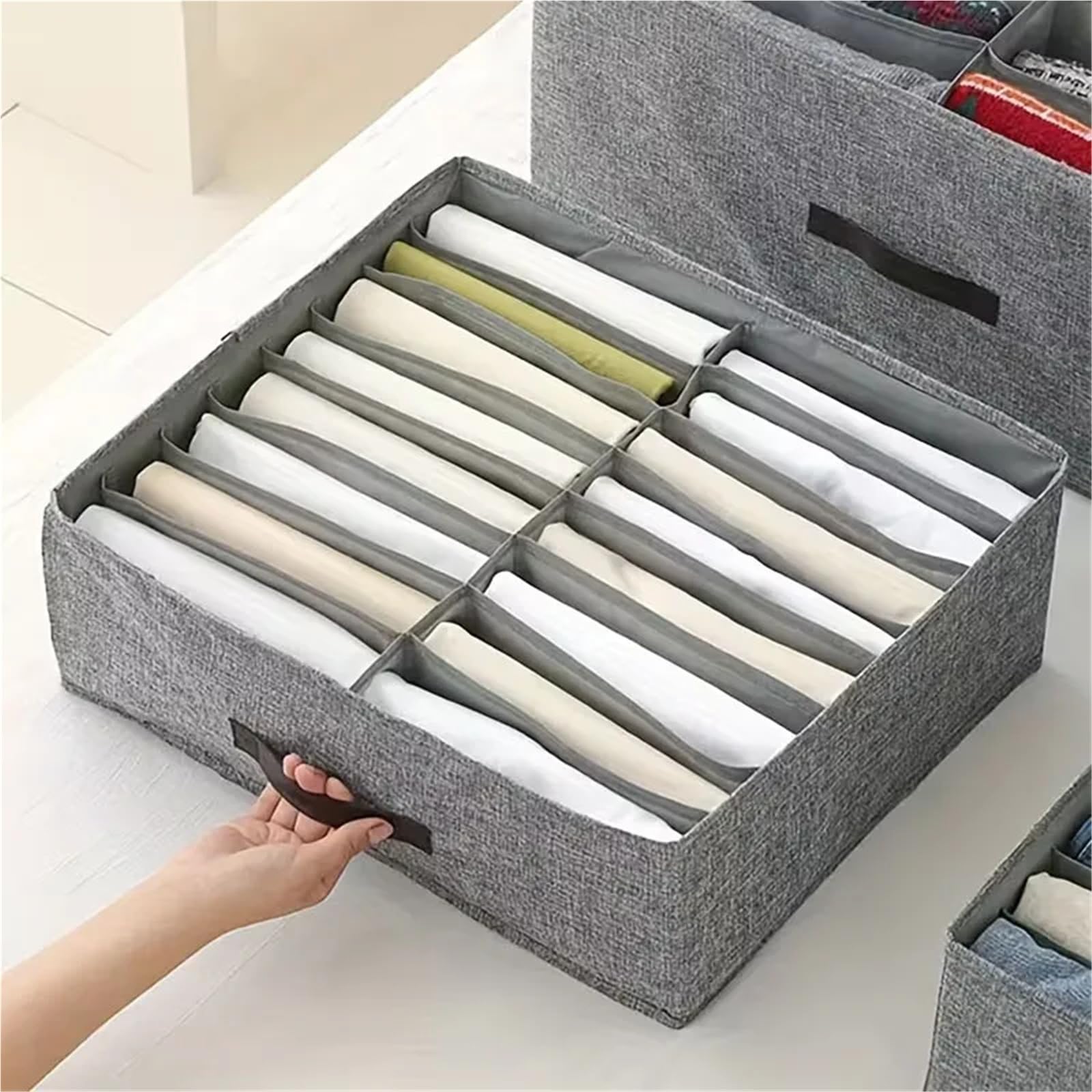 Organizador de cajones para Ropa Interior, Caja de Almacenamiento para Calcetines, Sujetadores, Ropa, suéteres, Camisetas, Pantalones Gruesos para el hogar.