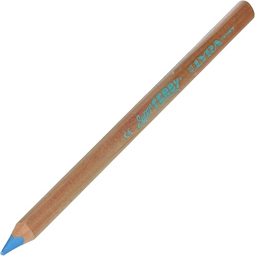Dixon Super Ferby Crayons de couleur – 6,25 mm – Non laqué – Bleu canard (371005