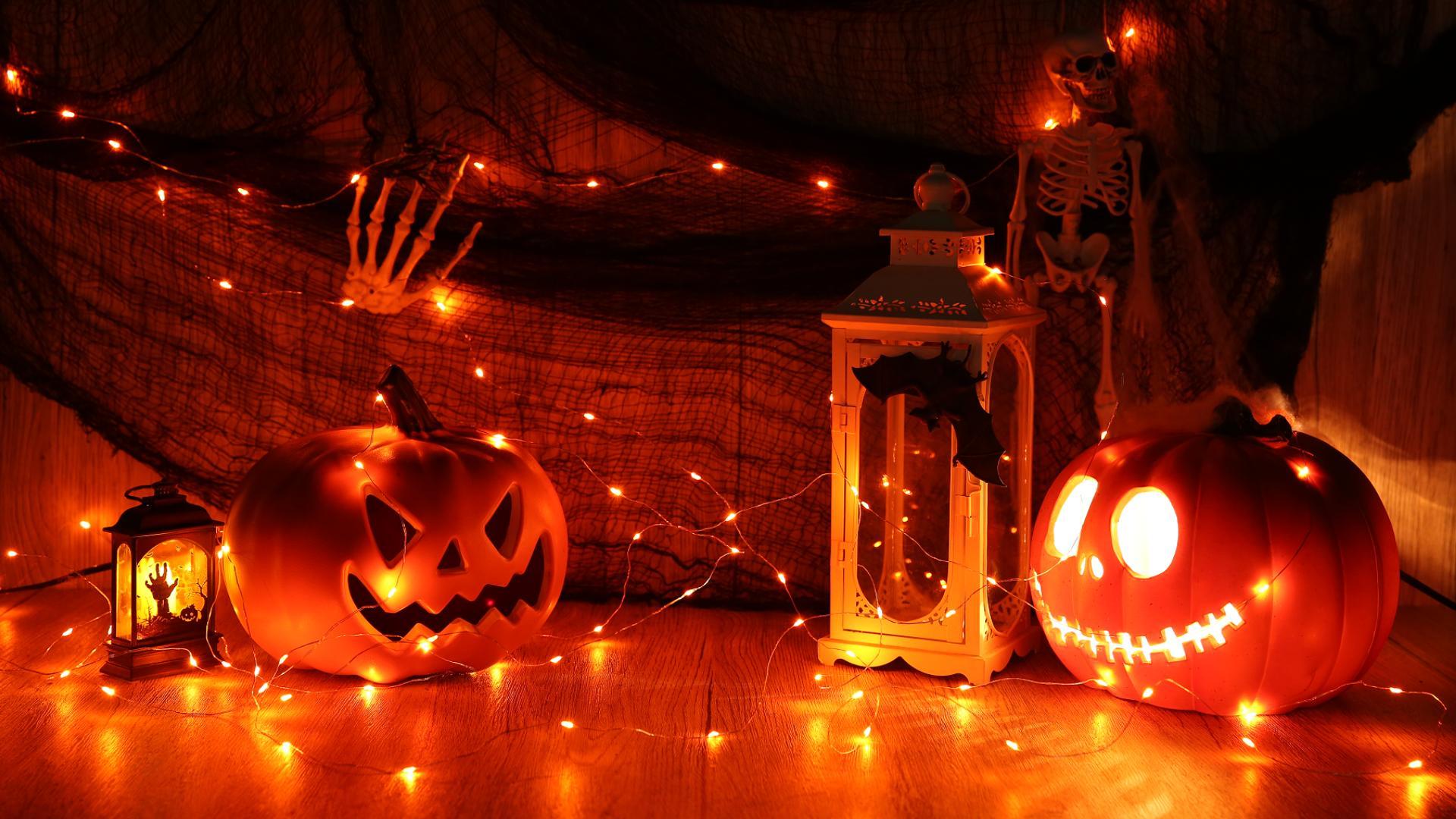 BrizLabs Orange Halloween Lights, 4 Pack 19.47ft 60 LED
