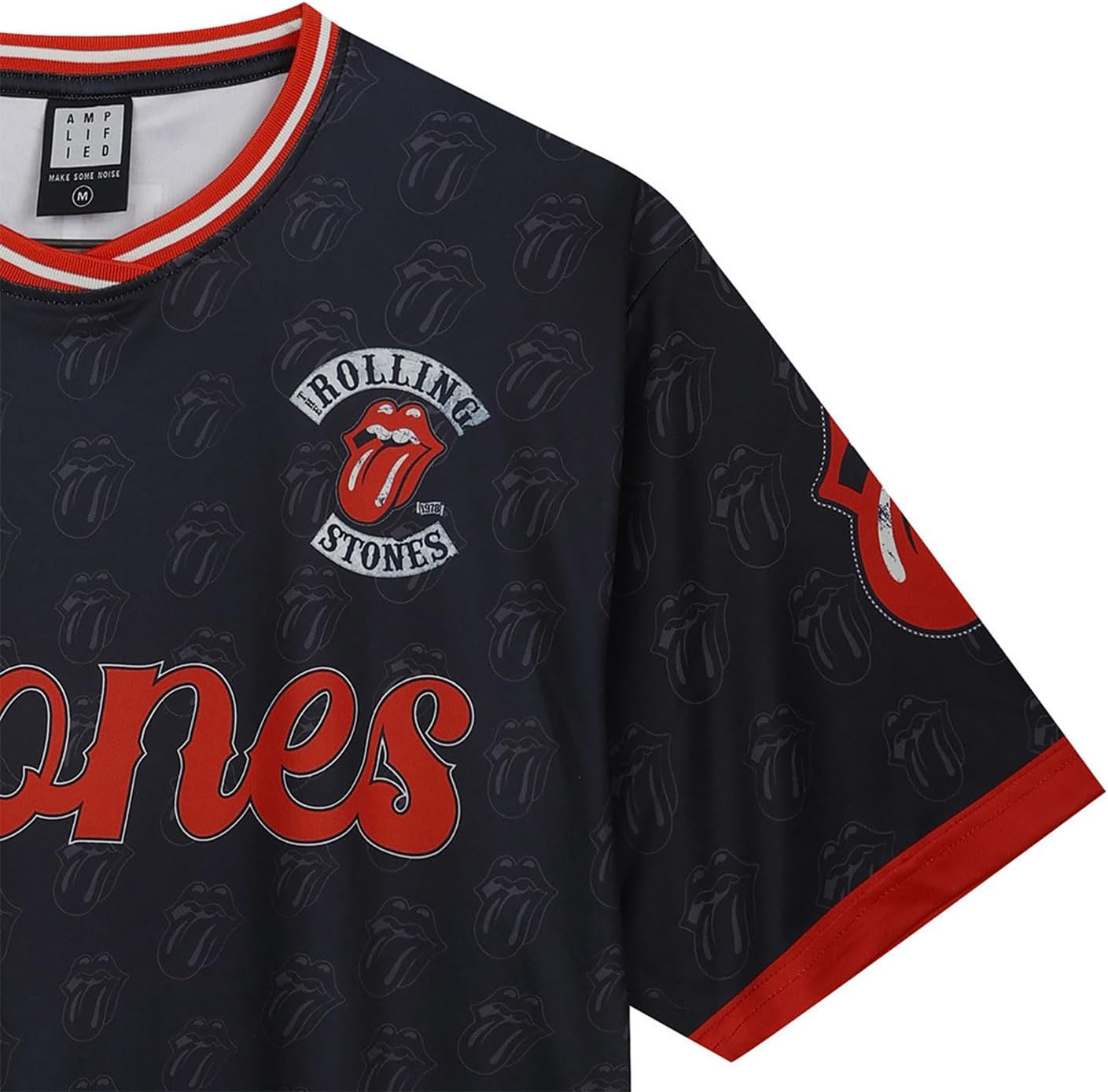 The Rolling Stones Paint It Black Rock Fc Football Shirt