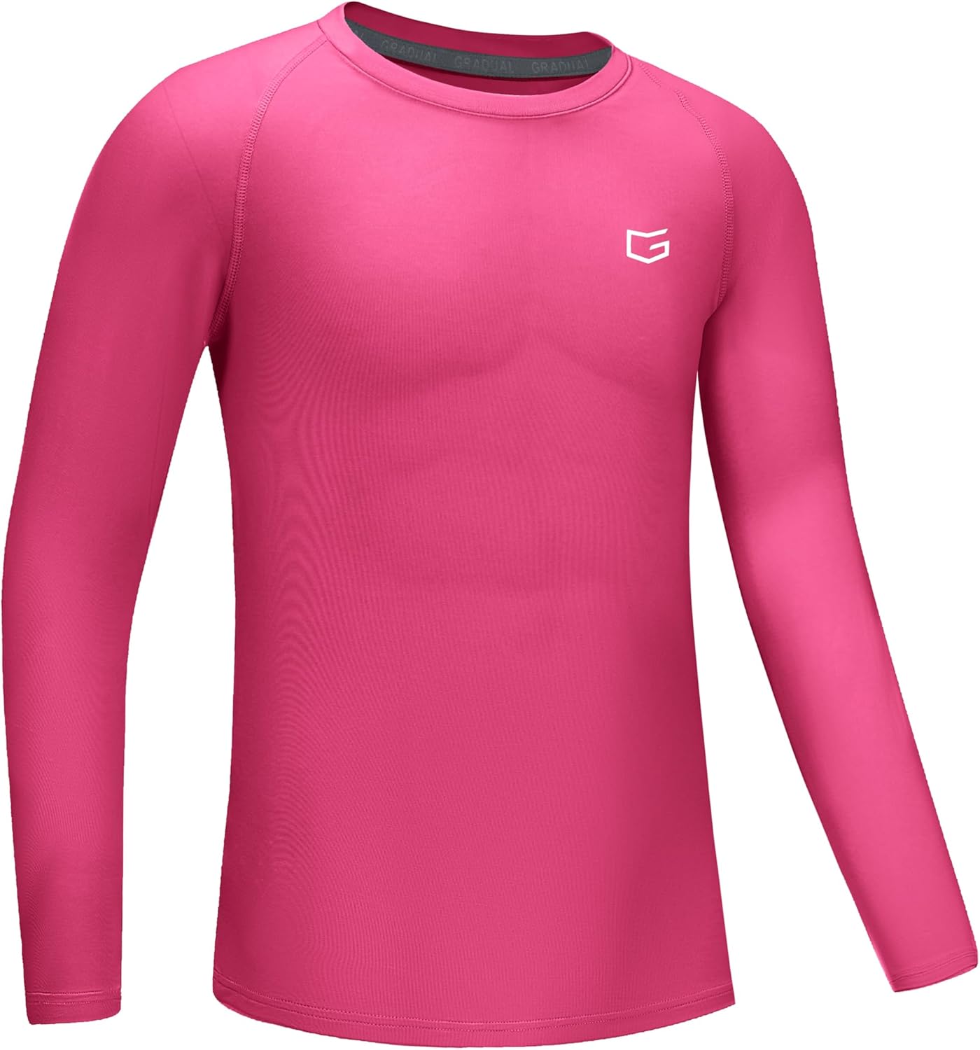 G Gradual Boys Youth Compression Shirt Long Sleeve Football Baseball Undershirt Quick Dry Sports Base Layer for Boy