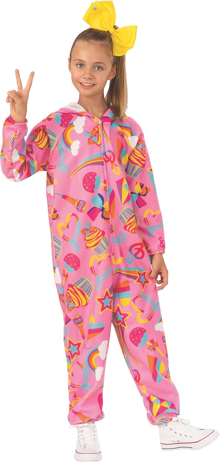 Rubies JoJo Siwa Child's Pink One-Piece Jumpsuit Costume, Medium