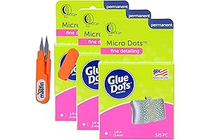 1/8 Inch Micro Sized Glue Dots for Crafting and Precise Adhesive