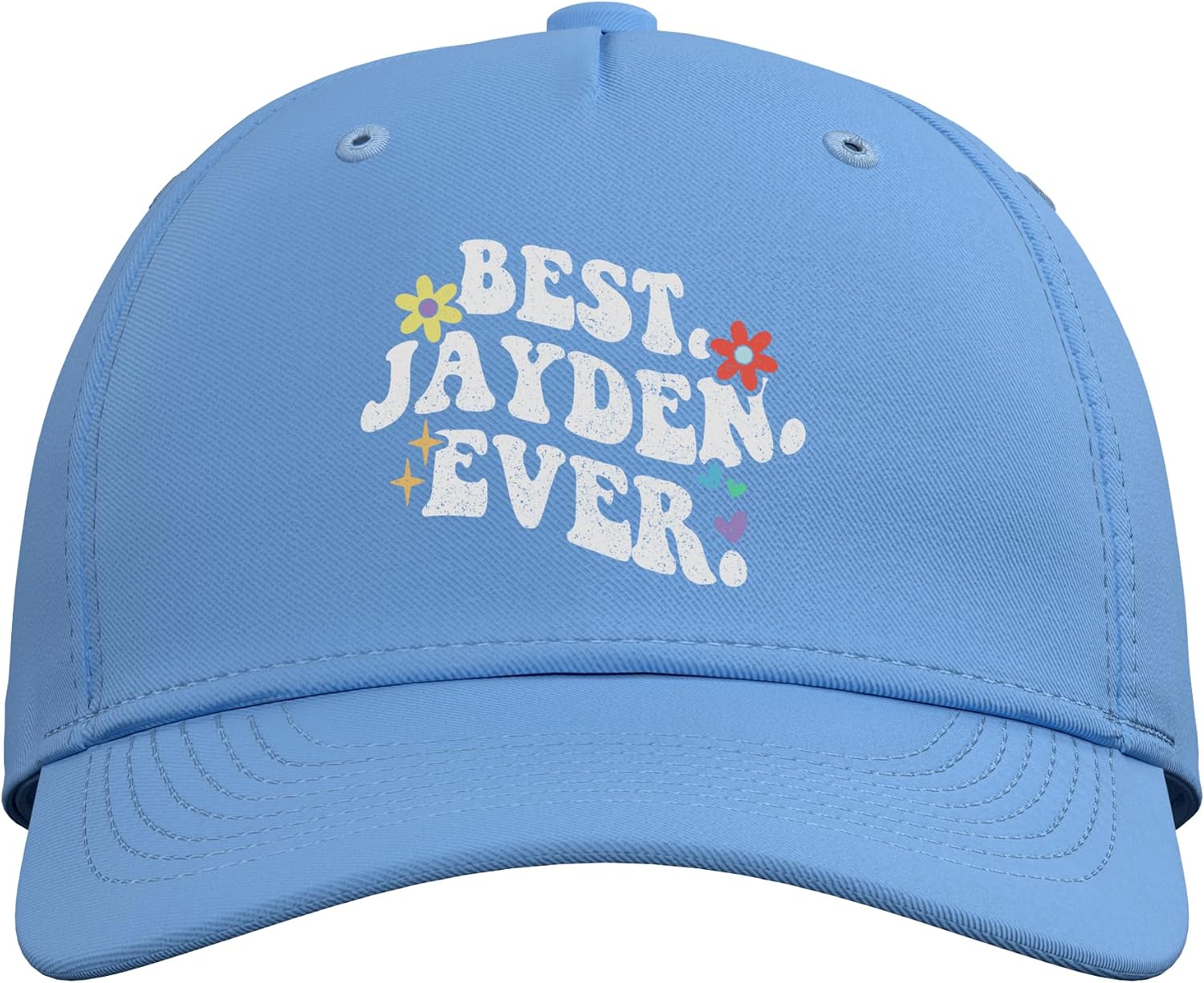 Retro Groovy Best Jayden Ever First Name Mother's Day Girl Adjustable Baseball Hat image 2