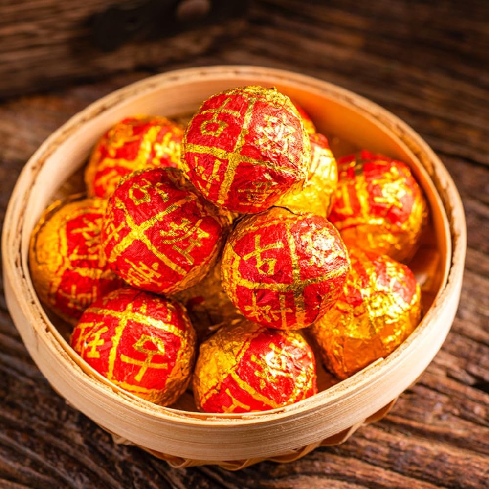 Yunnan Laobanzhang Starożytne Drzewo Pu'er Dojrzała Herbata Smocza Perła 250g