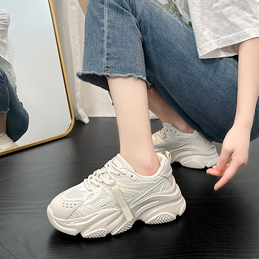 ❀なつ❀です(*^^*) Amazon.com: ZFBBD New Women's Fashion Dad Shoes - Chunky