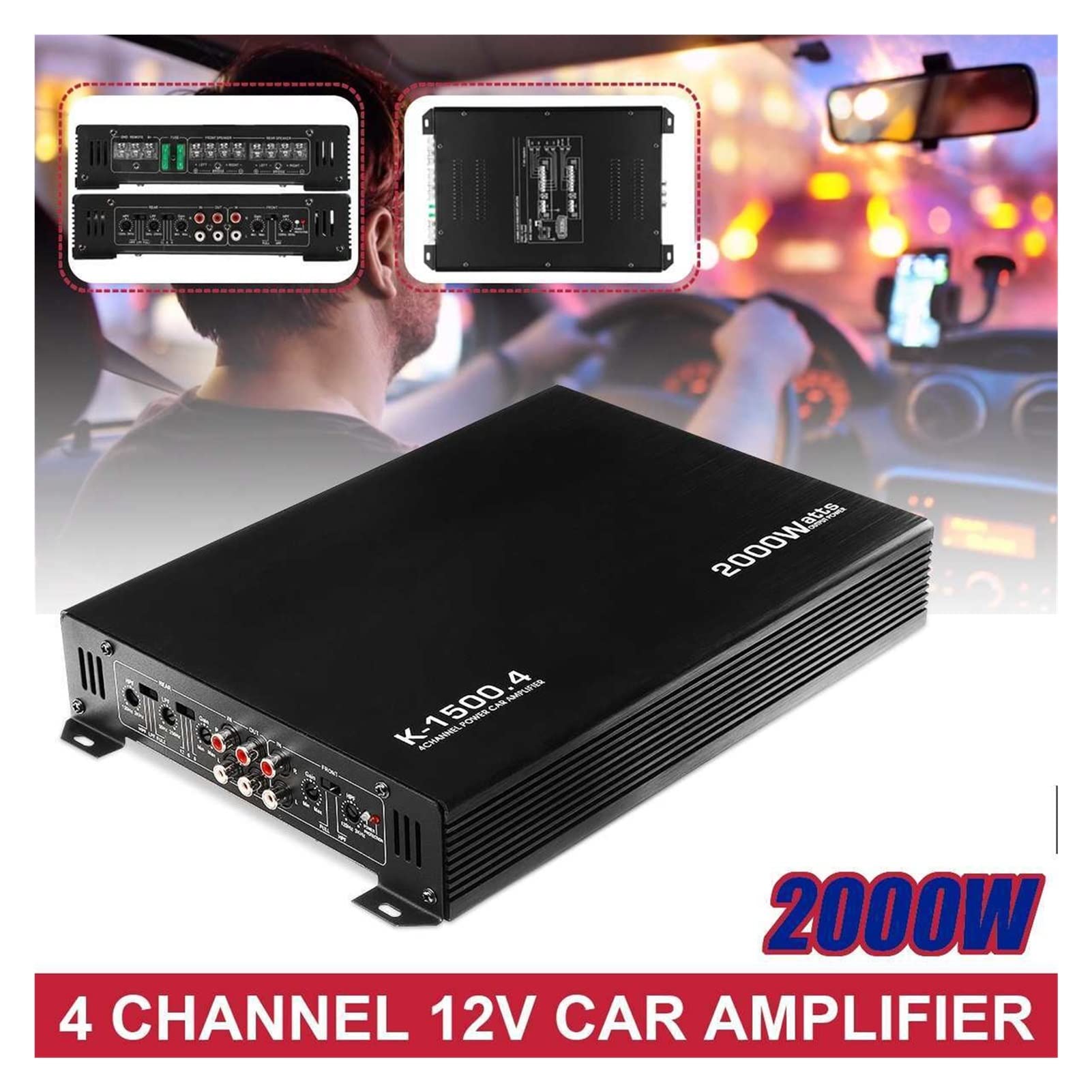 STEG Master Stroke MSK130.4 4 kanaals high end versterker - Autospeakers