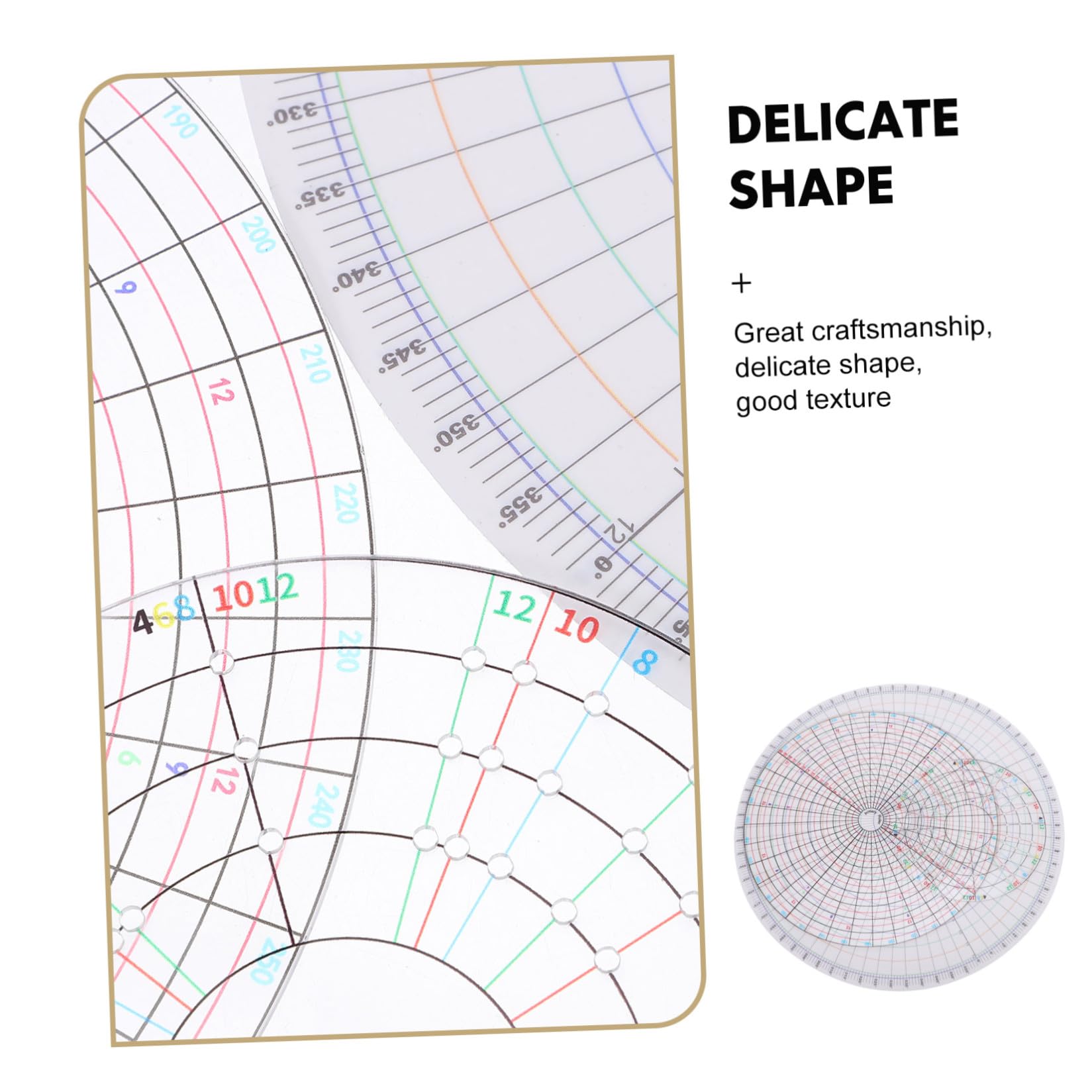 Set 3 Strumenti Divisori per Ceramica Righello Circolare 360°, Divisore Rotante e Modello per Scultura in Argilla, Utensili per Rifinire Ceramica, per Artisti e Studenti, Uso