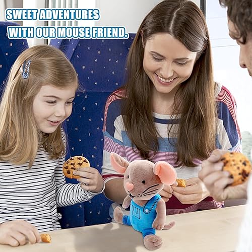 Miniatura 6 de Please Give Mouse Cookies - Adorable peluche de ratón pequeño con ropa, ideal para los pequeños que aman las galletas (9.5 pulgadas)