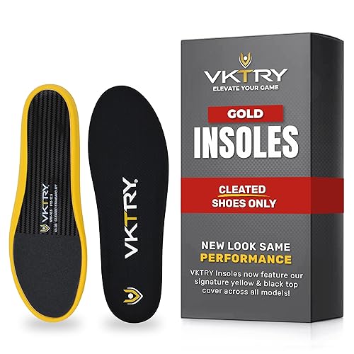 VKTRY Gold for Cleated Shoes - Carbon Fiber Performance Insoles