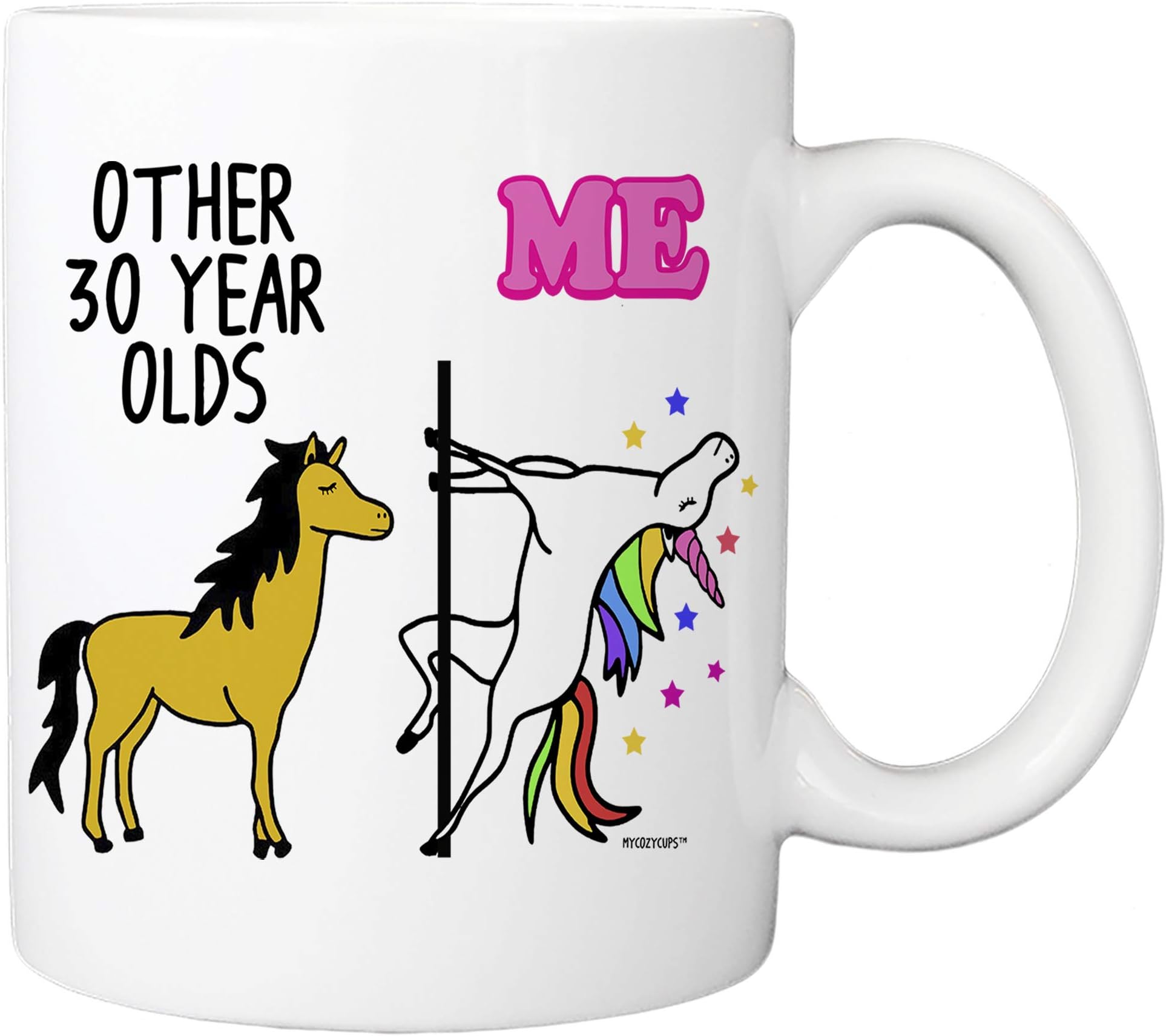Other 30 Year Olds Me Unicorn Coffee Mug - 11oz Ceramic Cup for Girlfriend, Wife, Sister, Best Friend, Aunt - Born in 1992, 1993, 30th Birthday Mug