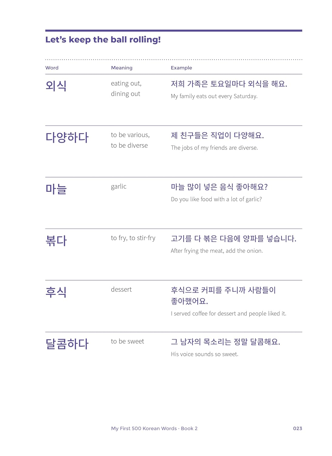 MY FIRST 500 KOREAN WORDS BOOK 2      Paperback – March 14, 2023