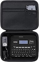Vista 10 de khanka Estuche de viaje rígido de repuesto para Brother P-Touch Pt-d400 PTD400AD, PT-D410, PT-D460BT etiquetadora avanzada para el hogar y la Blanco
