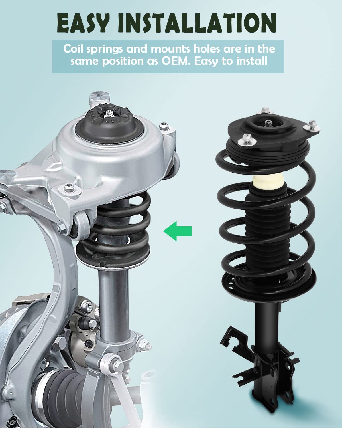 Rear Shock Absorbers For 2004-2018 Chevrolet Aveo 2007-2011