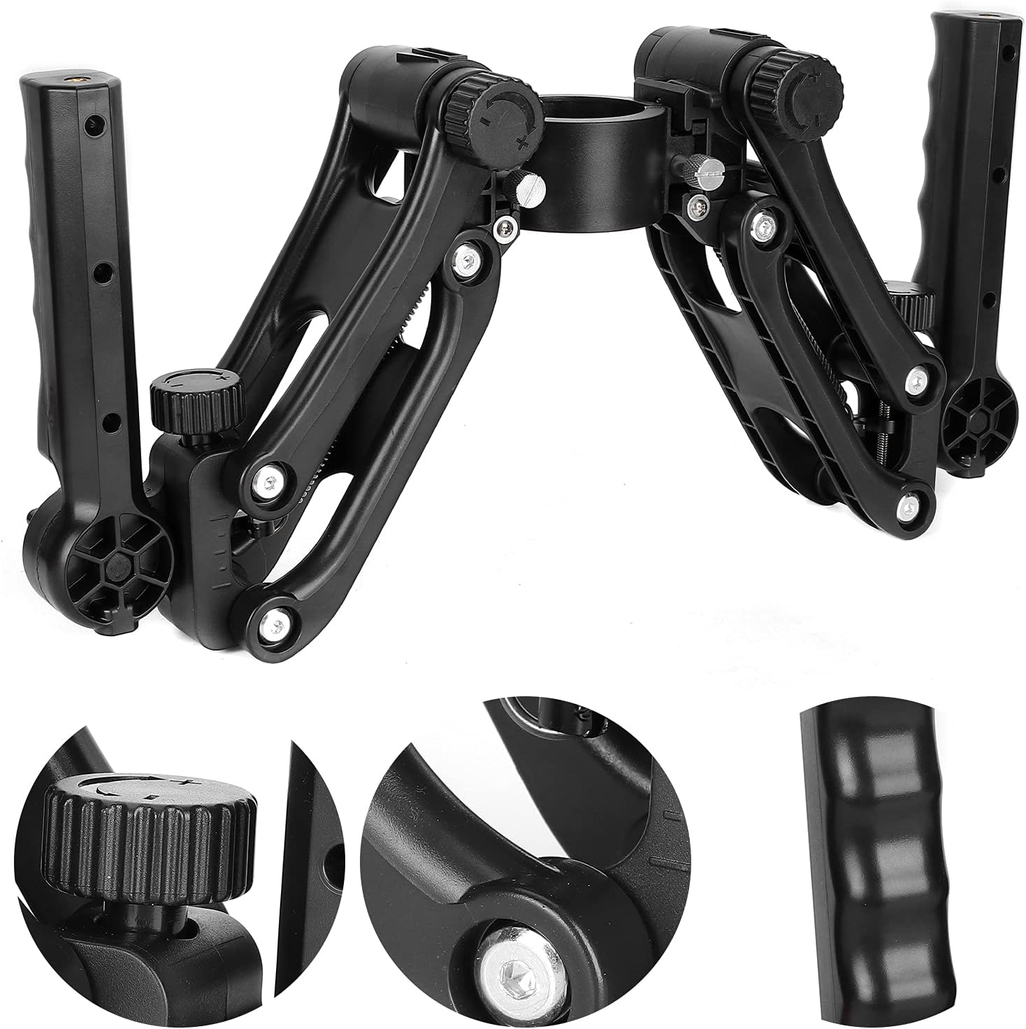 Camera Gimbal Stabilizer, Flexible Damping System with Dual Handle Grip for Mirrorless and DSLR Cameras