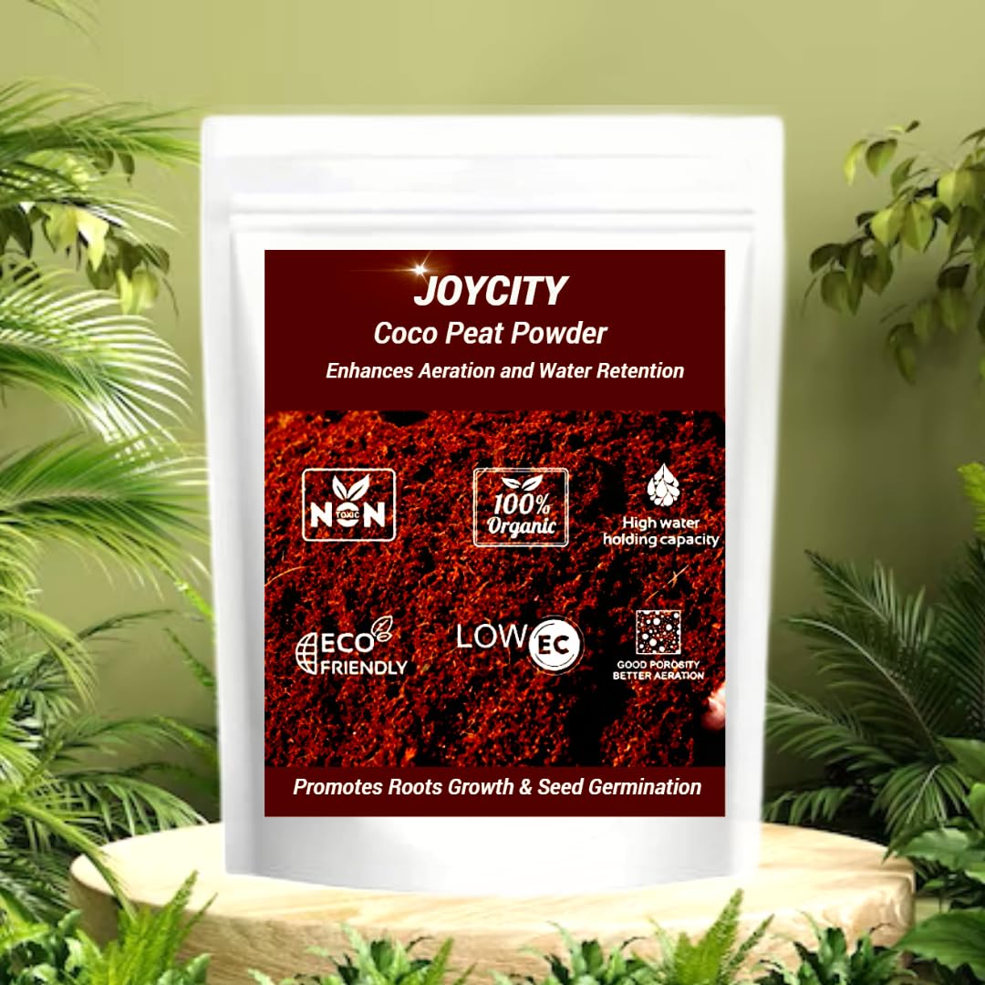 Joycity Cocopeat for Plants - 1Kg | Ready to Use Cocopeat Powder for Home Gardening | Convenient and Easy to Use