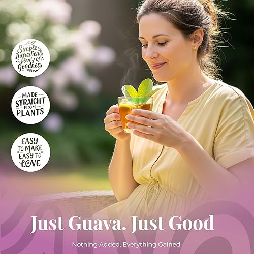 Miniatura 5 de Akshit Hojas de guayaba orgánicas, Te Hojas de Guayaba, hoja de guayaba seca, té fresco natural, 100% certificado USDA, sin cafeína, 5.2 onzas