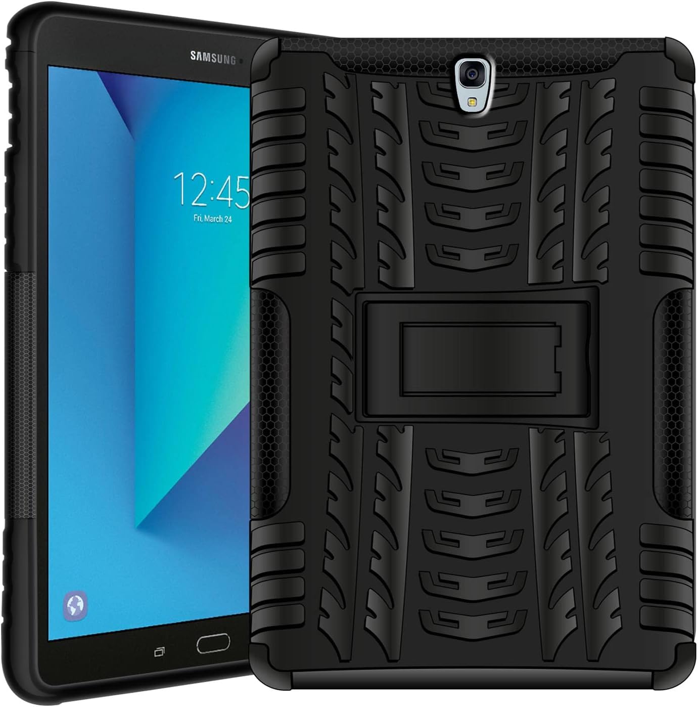 Fintie Hülle Für Huawei MediaPad M3 Lite 10 – Stoff Folio Case Mit Stifthalter, Dunkelgrau