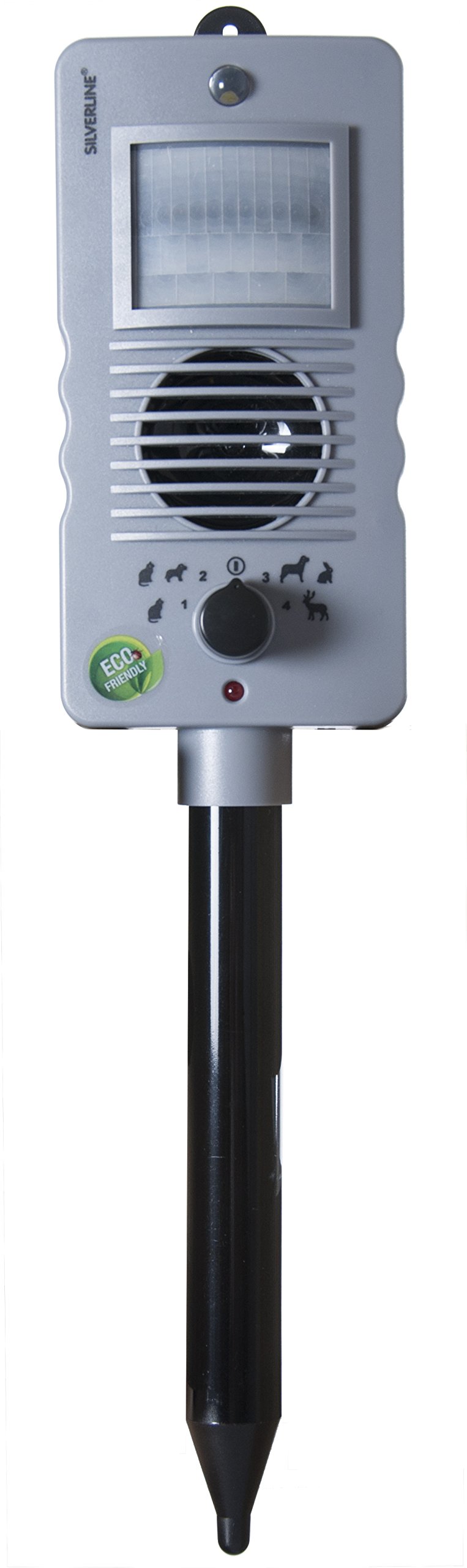 SILVERLINE S-25151 Elektroniczny odstraszacz koty i dziczyny, czarny