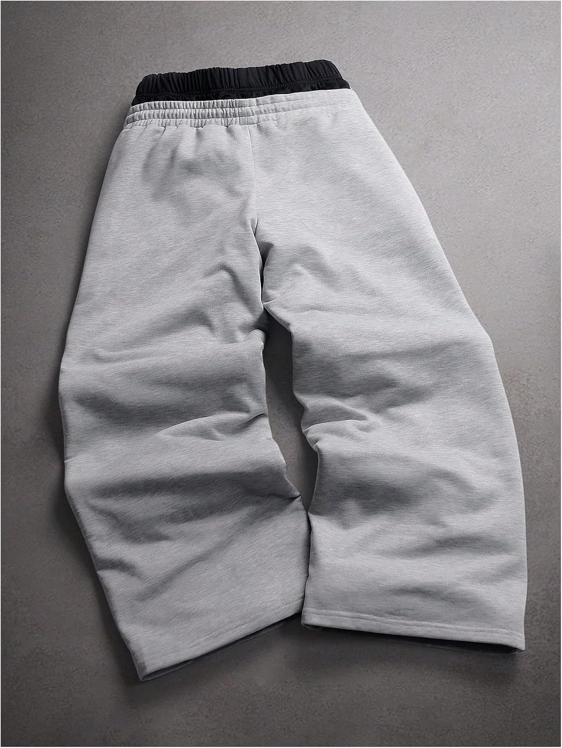 GORGLITTER Men's Wide Leg Baggy Sweatpants Y2k Graphic Stacked Jogging Pants Elastic Waist Sweat Pants