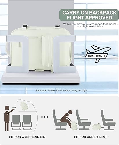 Miniatura 2 de VGCUB Mochila de transporte, mochila de viaje grande para mujeres y hombres, aprobada por aerolíneas, mochila de gimnasio, mochila de negocios para