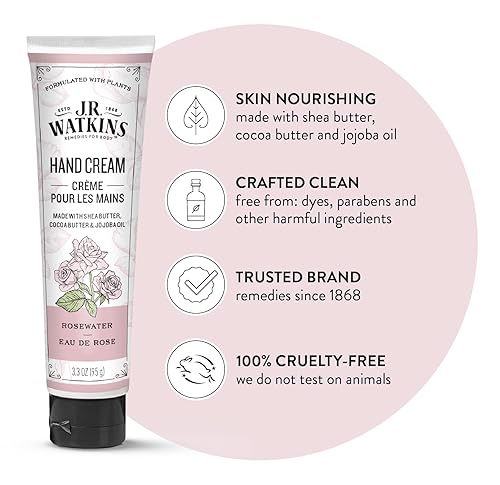 Miniatura 3 de J.R. Watkins Crema Hidratante Natural para Manos, Hidratante con Manteca de Karité, Manteca de Cacao y Aceite de Aguacate, Libre de Crueldad Animal,