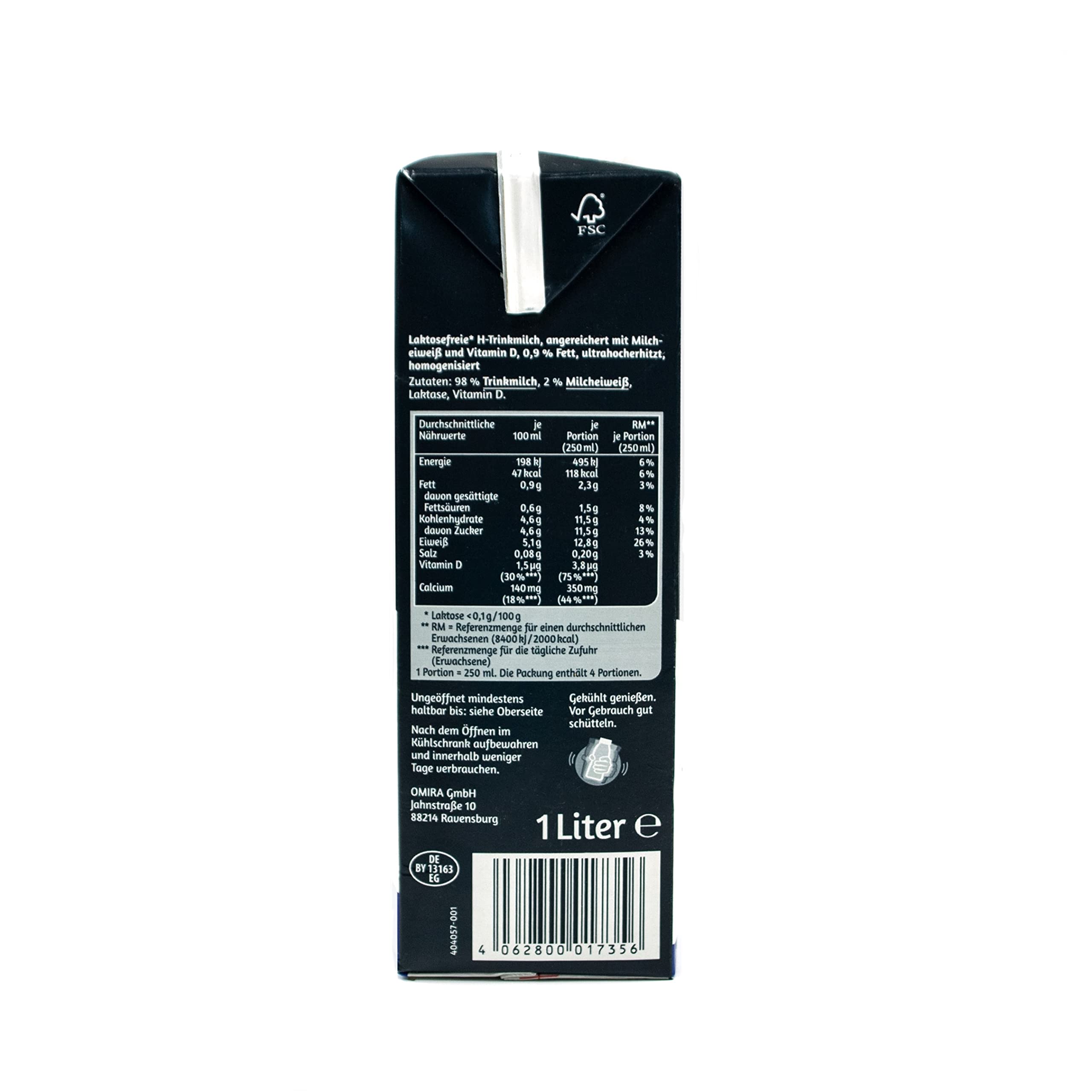 MinusL - 10er Pack Laktosefreie fettarme Protein H-Milch 0,9 % Fett á 1 Liter - Proteinmilch Milch laktosefrei und fettarm für Menschen mit Laktose- Intoleranz (Voller Genuss)