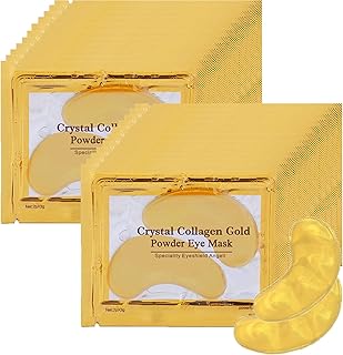 24K Gold Eye Mask,Collagen Eye Patches,Eyebag Remover,Anti Wrinkle Patches,Under Eye Patches,Dark Circles Under Eye Treatment,Gel Eye Mask,Eye Gel Pads,Eye Masks Skincare,Neckline(25 pairs)