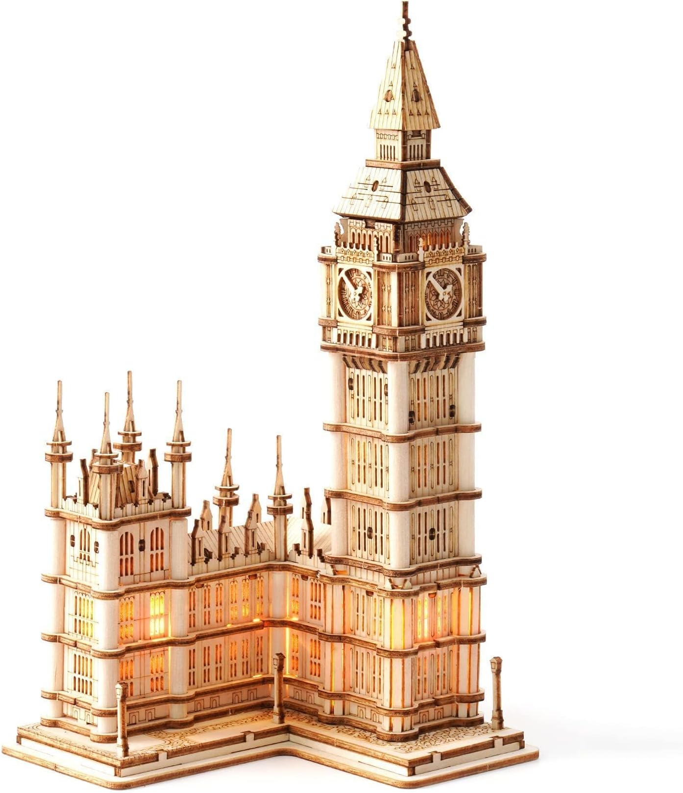ROWOOD 3D Wooden Puzzle Big Ben Model Kit for Adults to build, DIY Wooden Model Building Construction Craft Kits, Ideal as Christmas And Birthday Gift