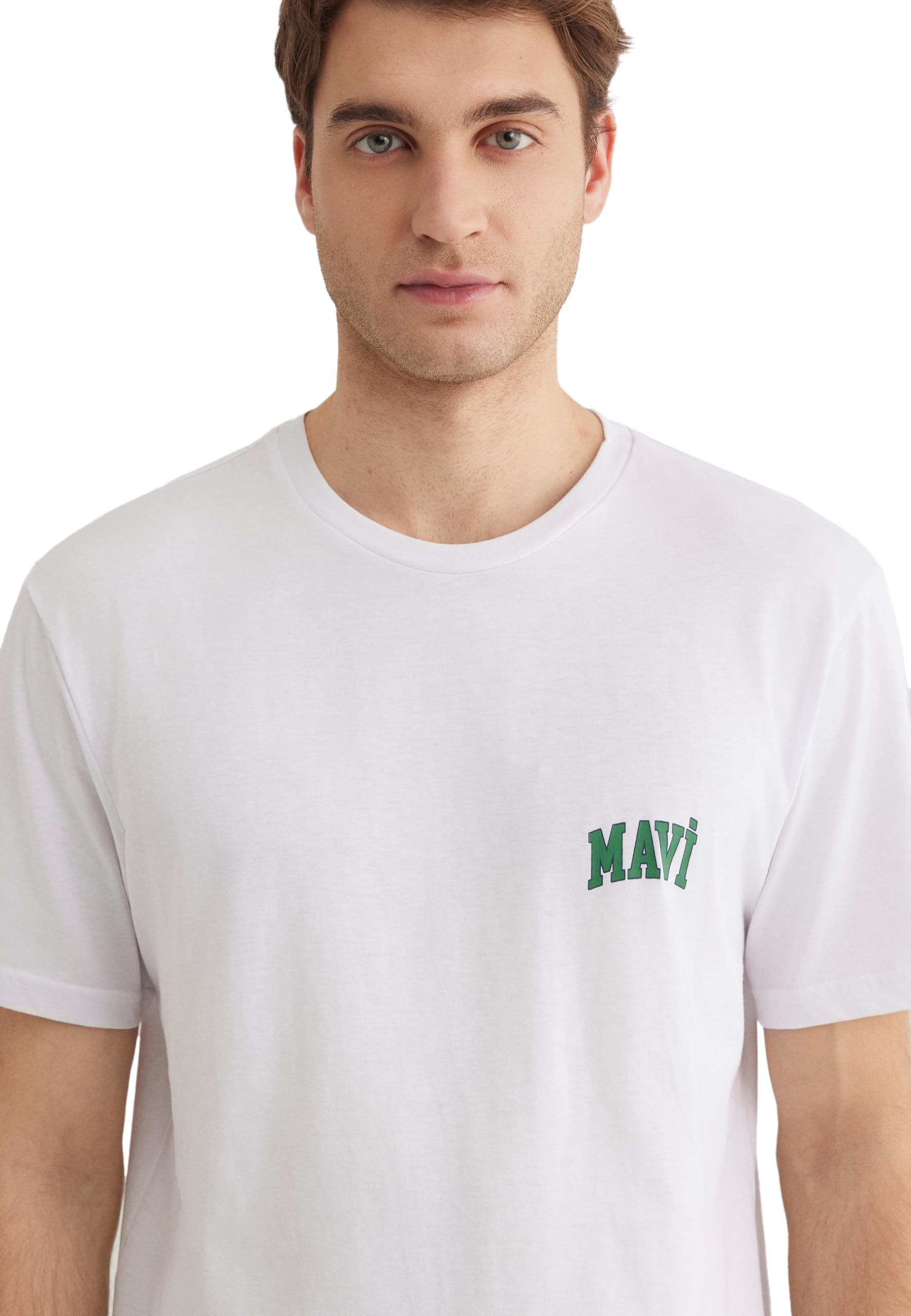 Mavi Koszulka Mężczyźni Mavi Logo Tee