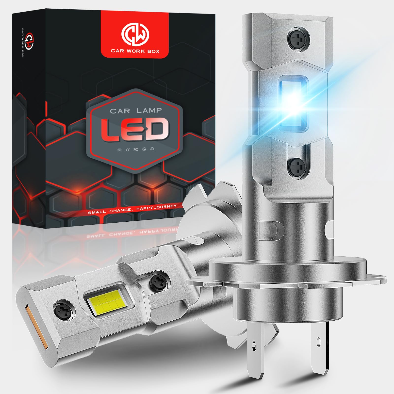 Lampadine H1 LED Auto 26000LM - 6500K Bianco, 100W, Con Ventola, Kit 2 Pezzi, CanBus Ready - Foto 8