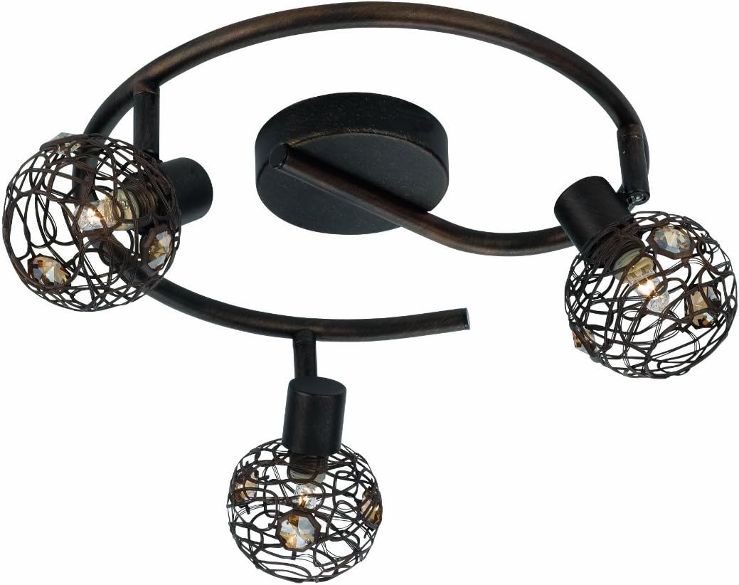 Philips Massive Nori Deckenleuchte – 4x40 W G9, 230 V, Rostfarben, Inkl. Glühlampe, Mehrfach-Spot